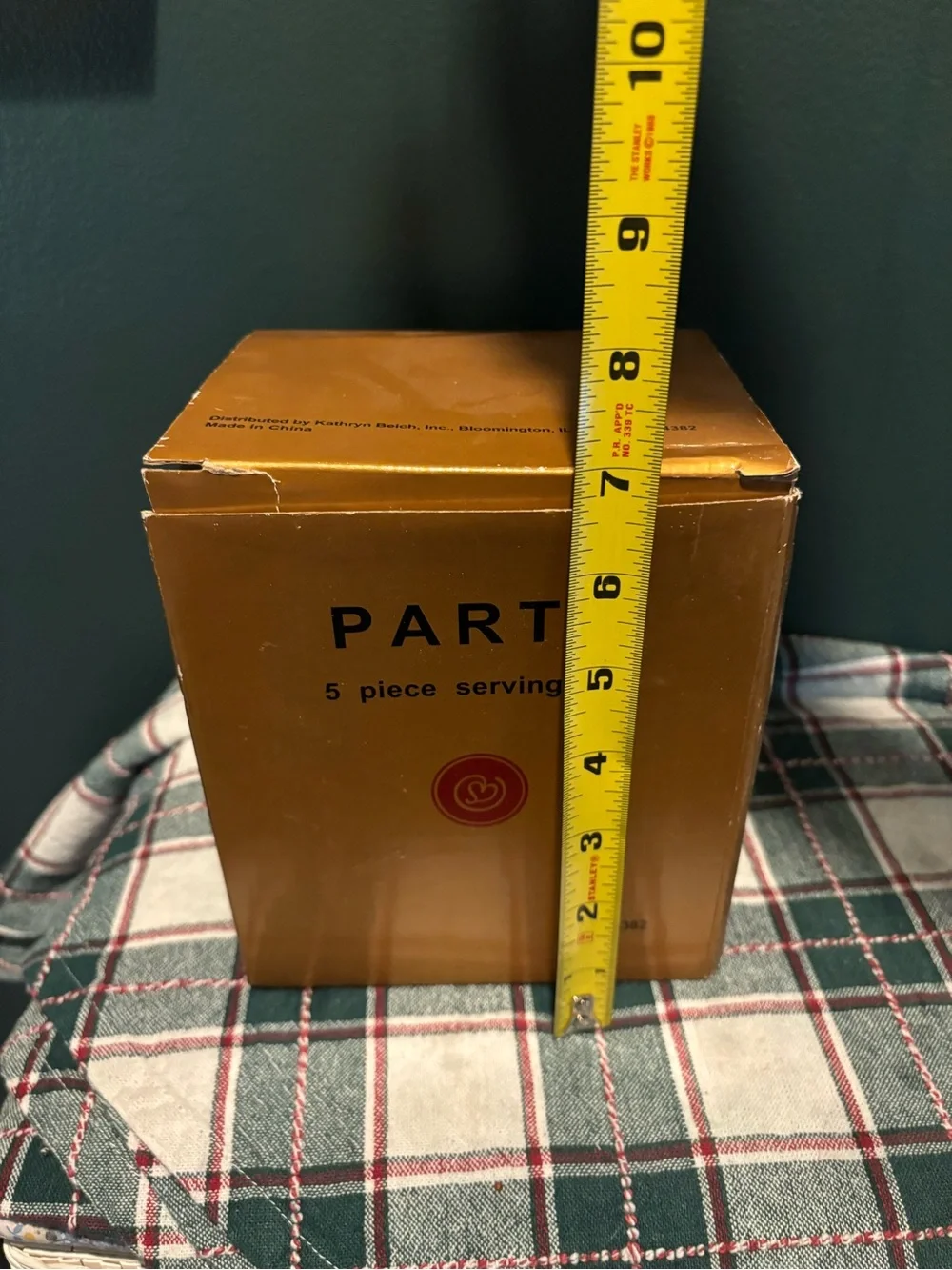5-Piece Red Party Serving Set NIB